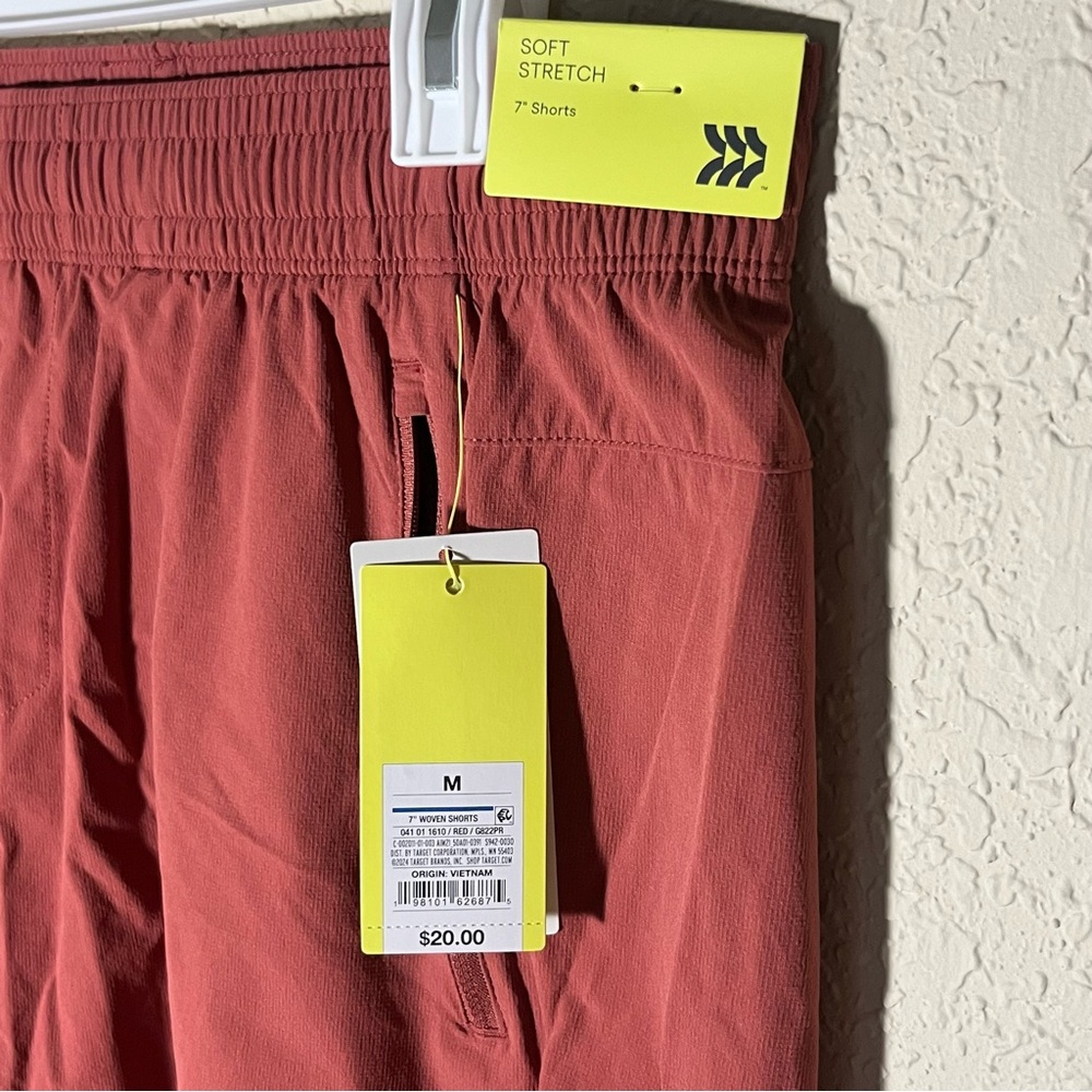 NWT all in motion Soft Stretch Red Shorts